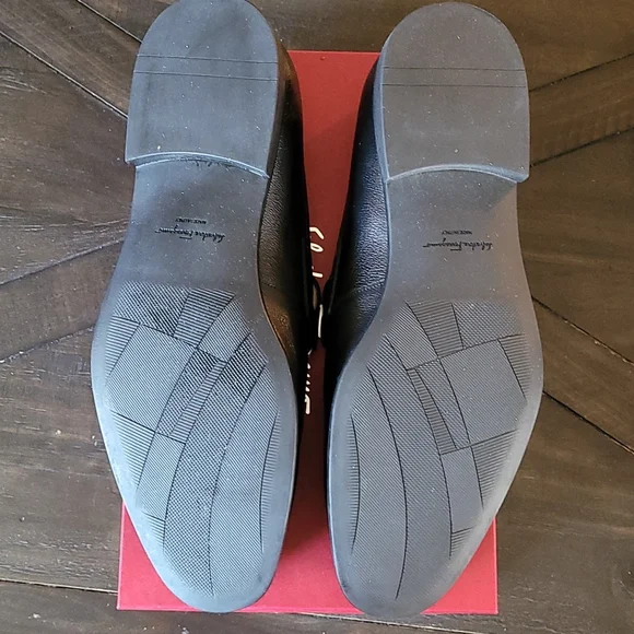 Salvatore Ferragamo Nero Pebble Calf Sz 13D display picture 3